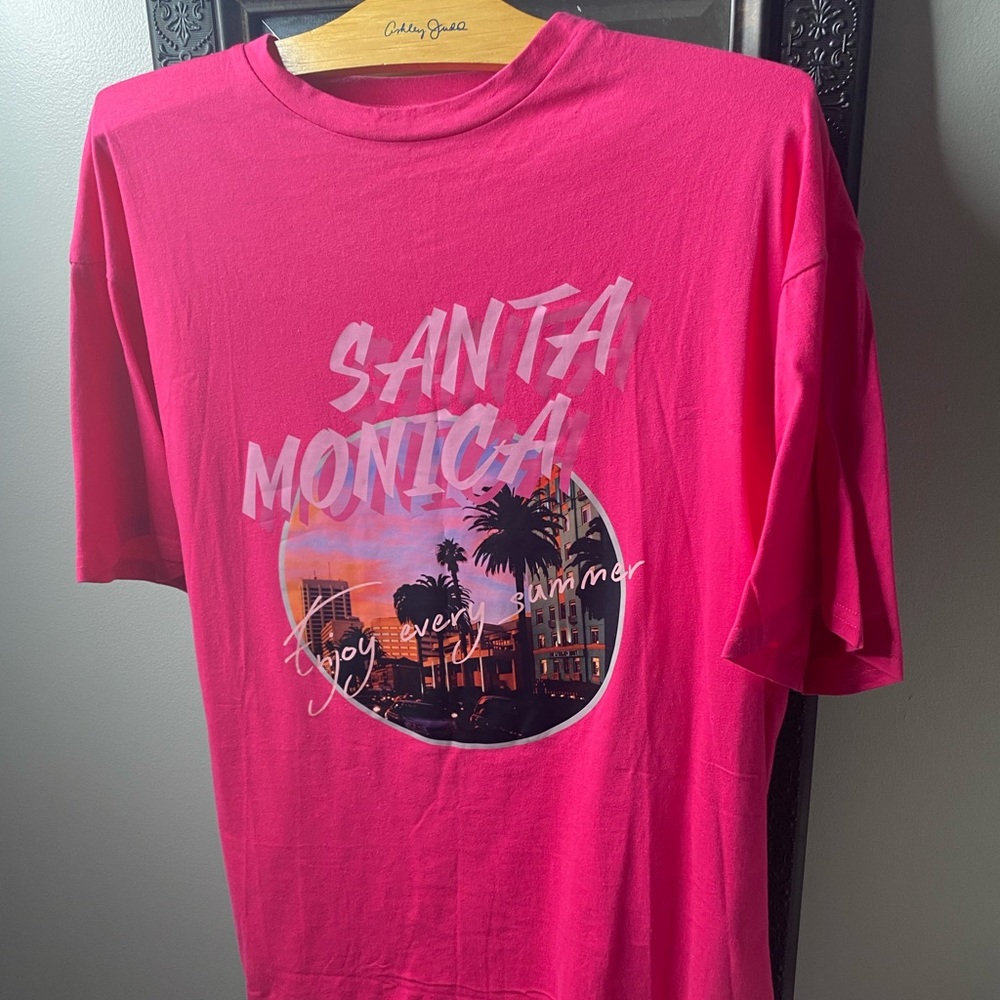 Pink oversized tee